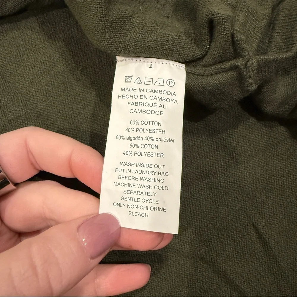 Michael Kors Green Off The Shoulder Sweater